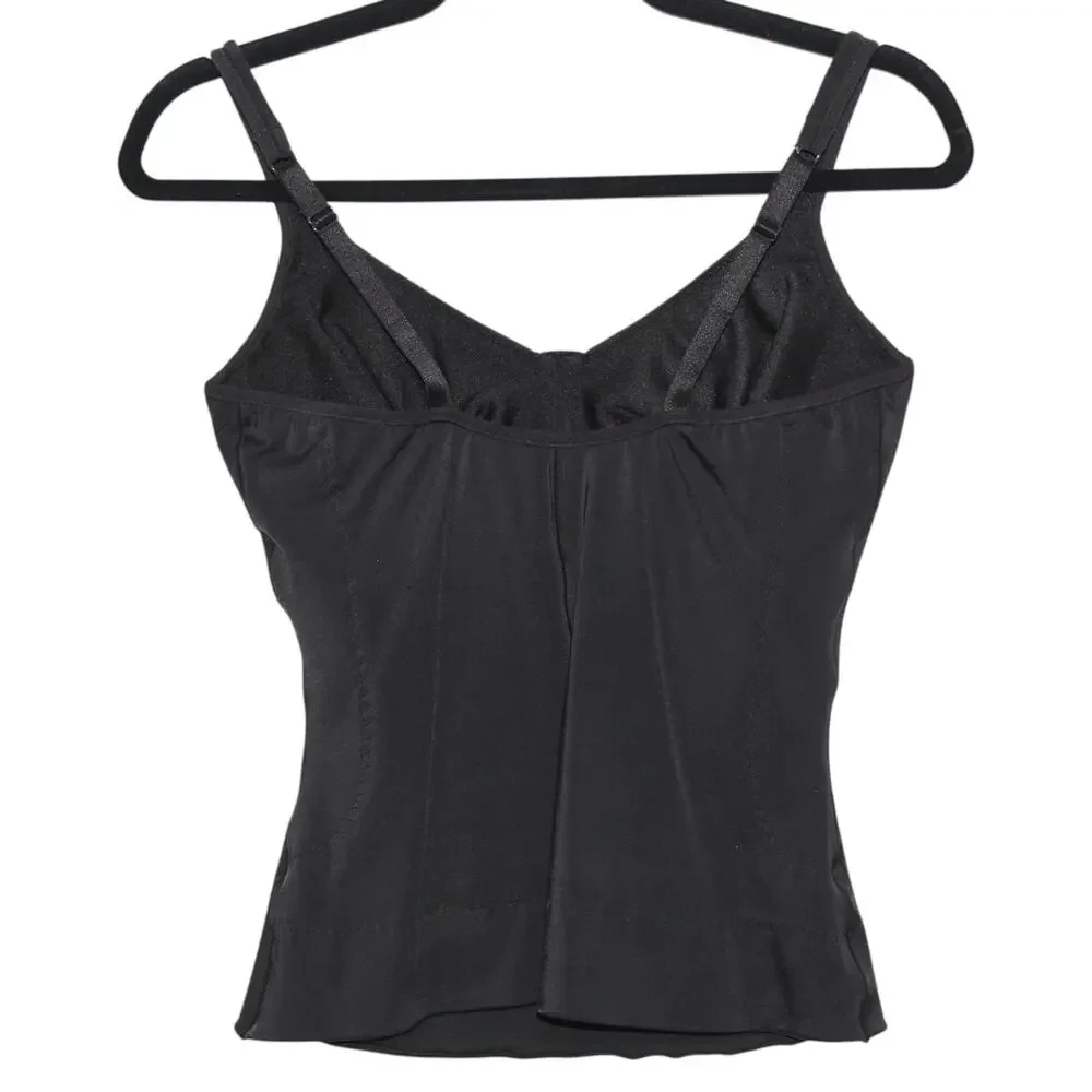 Body by Nancy Ganz Shaper Tank Top with Underwire Bra Black Size 38C